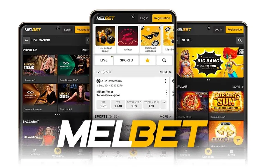 Melbet bonus arayüzü