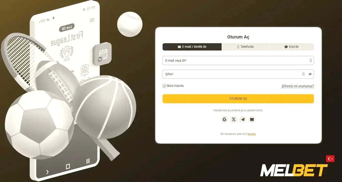 Melbet Android giriş ekranı önizlemesi
